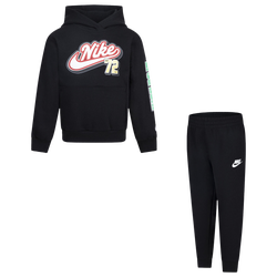 Girls' Preschool - Nike Step Up Your Game S/S T-Shirt Pant Set - Black/Red