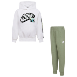 Boys' Preschool - Nike Fleece Set - Oil Green/White