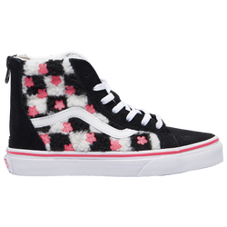 Girls' Preschool - Vans Sk8 Hi Zip - Black/White/Pink