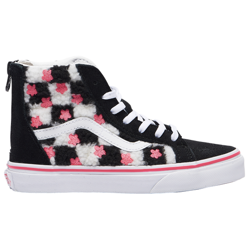 

Girls Preschool Vans Vans Sk8 Hi Zip - Girls' Preschool Shoe Black/White/Pink Size 03.0