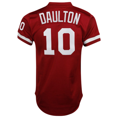 

Mitchell & Ness Mens Darren Daulton Mitchell & Ness Phillies BP Pullover Jersey - Mens Scarlet Size 3XL