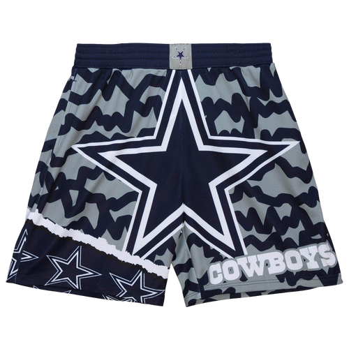 

Mitchell & Ness Mens Mitchell & Ness Cowboys Jumbotron Shorts - Mens Navy Size S