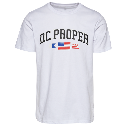 

DC Proper Mens DC Proper Logo T-Shirt - Mens White/Multi Size XL