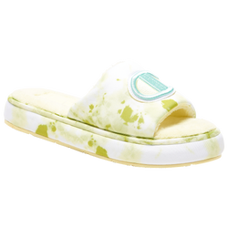 Women's - Champion Cloud Dye Slippers - Lemon/Lemon/White