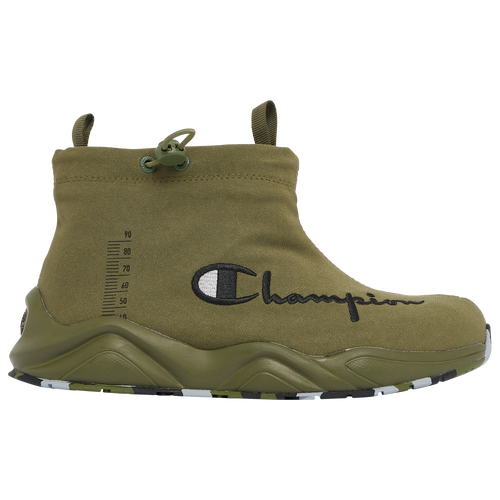 

Boys Champion Champion Rally Drizzle Boots - Boys' Grade School Shoe Olive/Black Size 06.0