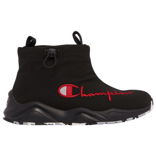 

Champion Boys Champion Rally Drizzle Boots - Boys' Grade School Black/Red/White Size 06.0