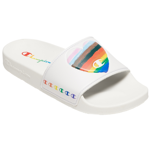 

Champion Womens Champion IPO Slides Pride - Womens Shoes White/Multi Color Size 7.0
