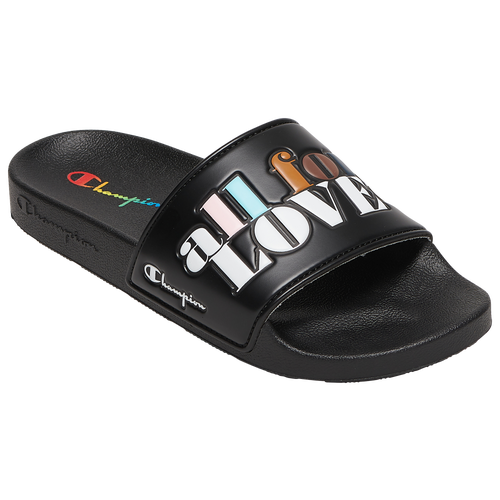 

Champion Womens Champion IPO Slide Pride - Womens Shoes Black/Multi Color Size 6.0