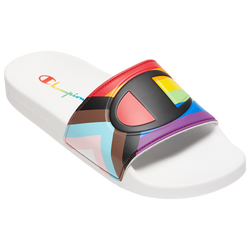 Men's - Champion IPO Pride Slides - White/Multi
