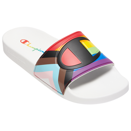 

Champion Mens Champion IPO Pride Slides - Mens Shoes White/Multi Size 12.0