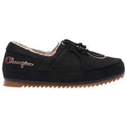 Boys' Grade School - Champion Univ Slippers - Suede Black