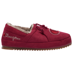Men's - Champion University Micro Suede  - Red/Brown