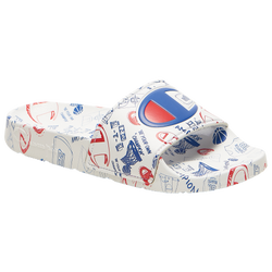 Boys' Preschool - Champion IPO Slide - White/Blue/Red