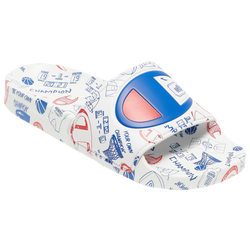 Boys' Grade School - Champion IPO Slide - White/Blue/Red