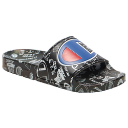 Boys' Grade School - Champion IPO Slide - Black/White/Blue