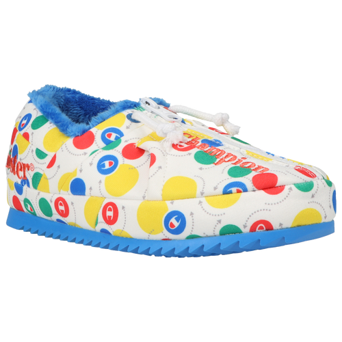 

Boys Champion Champion University Slipper 2 - Boys' Grade School Shoe Twister White/Blue/Multi Size 05.0