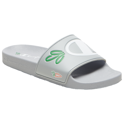 

Champion Mens Champion IPO Carrots - Mens Shoes Grey/White/Green Size 12.0
