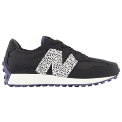 Girls' Preschool - New Balance 327 - Black/Cyber Lilac