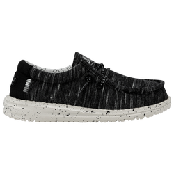 Boys' Preschool - HEYDUDE Wally Stretch - Black/White