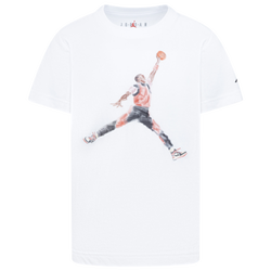 Boys' Preschool - Jordan Watercolor Jumpman T-Shirt - White/Red