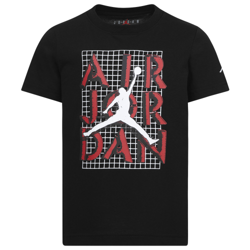 Shop Jordan Boys Preschool   Jumpman Stack T-shirt In Red/black