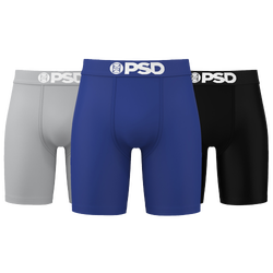 Men's - PSD Blue Solid 3 Pack - Grey/Black/Blue