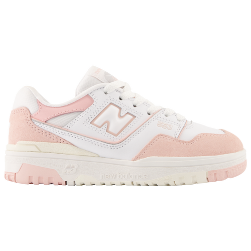 New Balance Big Kids' 550 Casual Shoes In White/pink