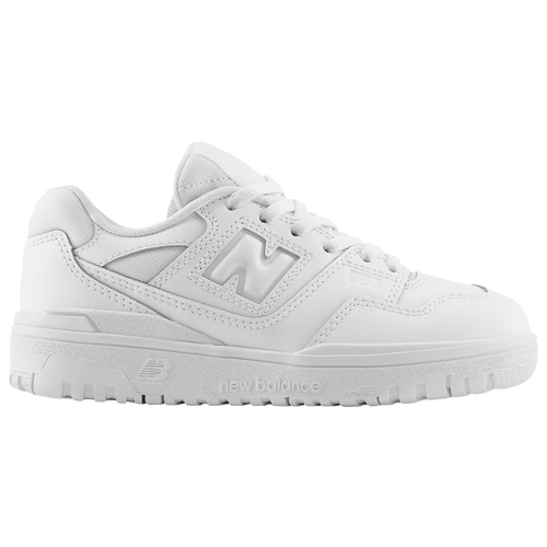 New Balance Kids' 550 Bungee Lace-up Sneakers In White/white