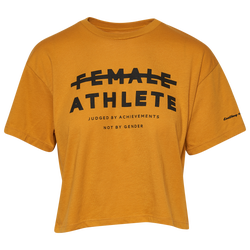 Women's - Playa Society EB X Playa Athlete Crop T-Shirt - Gold