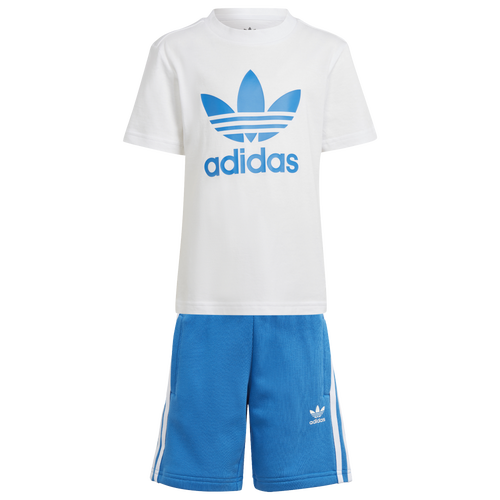  - adidas Originals Shorts and T-Shirt Set - White/Blue