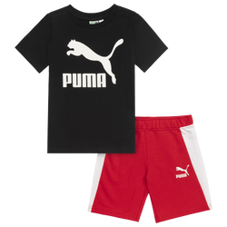 Boys' Toddler - PUMA T7 T-Shirt & Shorts Set - Black/Red