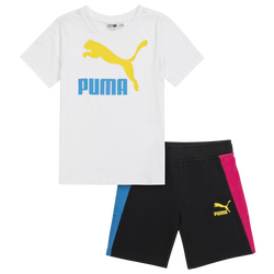 Boys' Toddler - PUMA T7 T-Shirt & Shorts Set - Black/White