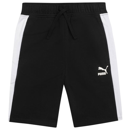 

Boys PUMA PUMA T7 Shorts - Boys' Grade School Black/White Size XL