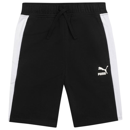 

Boys PUMA PUMA T7 Shorts - Boys' Grade School White/Black Size S