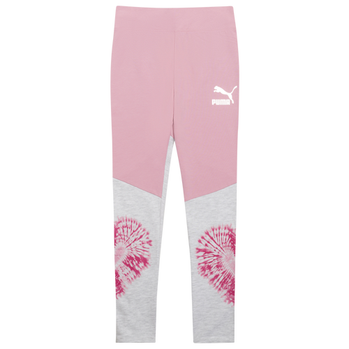 

Girls PUMA PUMA Valentine's Day Colorblock Leggings - Girls' Grade School Pink/White Size XL