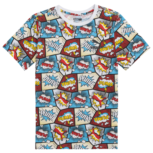 

Boys PUMA PUMA Comic Printed T-Shirt - Boys' Grade School Multi Size L