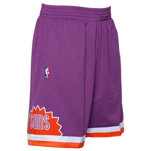 

Mitchell & Ness Mens Phoenix Suns Mitchell & Ness Suns Swingman Shorts - Mens Purple/Orange Size M