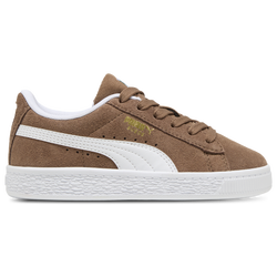 Boys' Preschool - PUMA Suede Classic - White/Brown