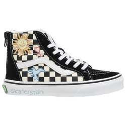 Girls' Preschool - Vans Sk8 Hi Zip - Black/White/Yellow