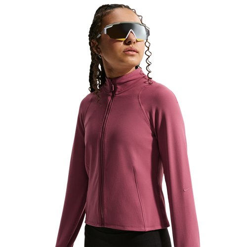  - Nike Mavn Dri-FIT Fitted Full Zip Long Sleeve Top - Pink Smoke