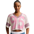 Nike NSW Crop Jersey - Nike Chalk/Purple