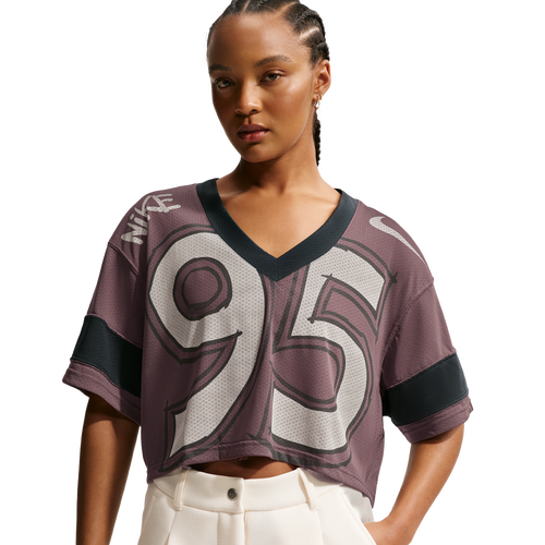 Nike NSW Crop Jersey - Nike Tattoo/Dk Smoke Grey Chalk