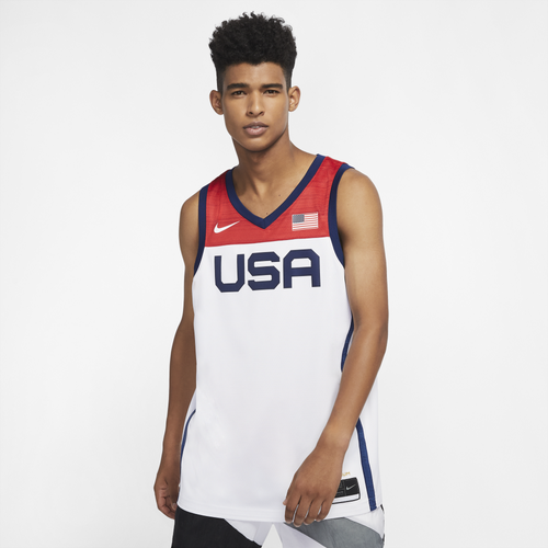 Nike Olympic Basketball Jersey In White | ModeSens