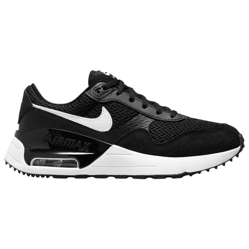 

Nike Boys Nike Air Max System - Boys' Grade School Running Shoes Black/White/Gray Size 05.0