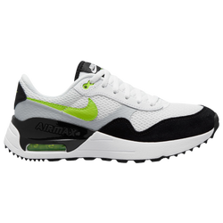 Boys' Grade School - Nike Air Max System - White/Black/Volt