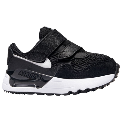 

Boys Nike Nike Air Max System - Boys' Toddler Running Shoe Black/White/Grey Size 04.0