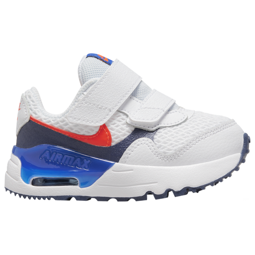 

Nike Boys Nike Air Max System - Boys' Toddler Shoes White/Bright Crimson/Midnight Navy Size 09.0