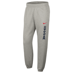 Men's - Nike USA Olympics 24 Practice Fleece Pants - Grey/Grey