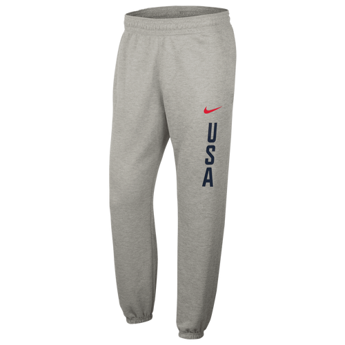 

Nike Mens Nike USA Olympics 24 Practice Fleece Pants - Mens Grey/Grey Size L