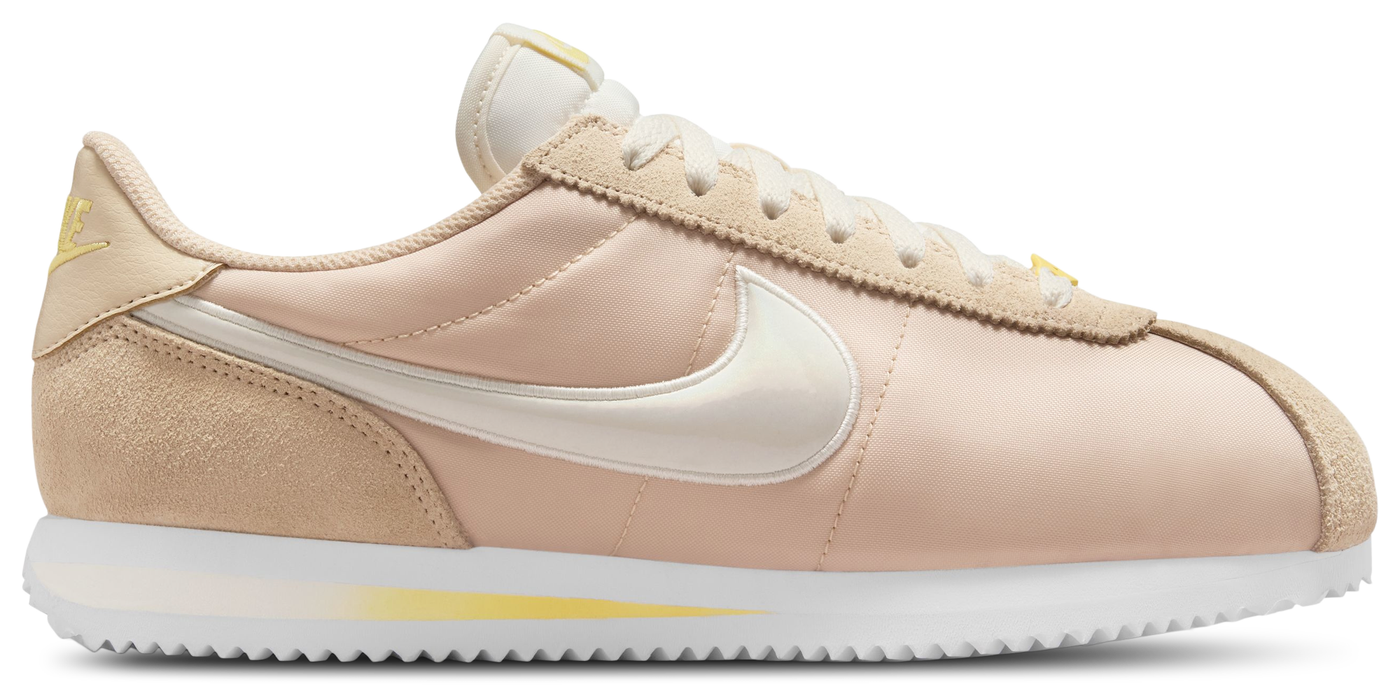 Women's - Nike Cortez FL1 - Alabaster/Soft Yellow